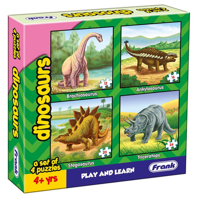 Dinosaurs - A Set of 4 Puzzles - 12, 16 , 20 & 24 Pieces