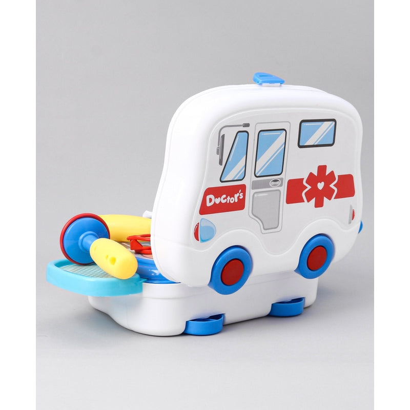 Toy Cloud Doctor Set with Portable Briefcase (Without Stethoscope) - 14 Pieces