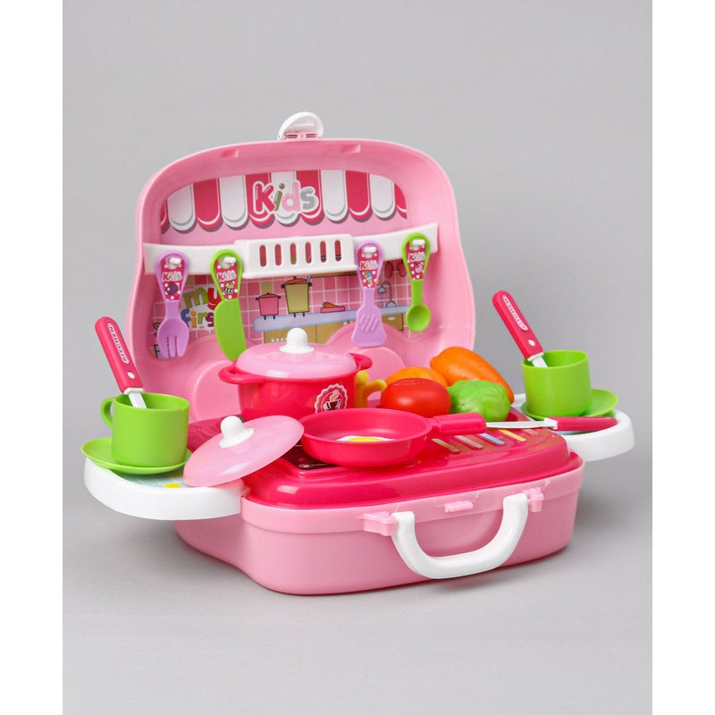 Toy Cloud Kitchen Cooking Suitcase Set (Kitchen Play Set) - 26 Pieces