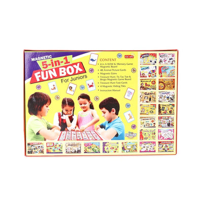 Magnetic 5 in 1 Fun box Game