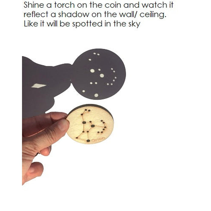 Little Star Gazers' Wooden Constellation Coins - 5 Pieces