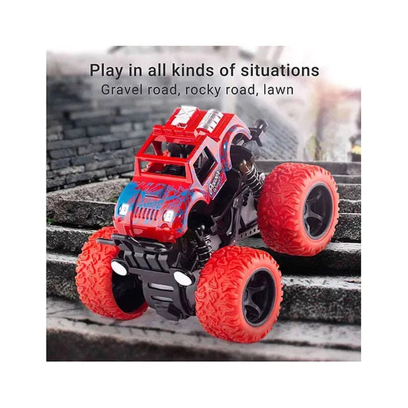 Mini Unbreakable Friction Powered Monster Car Pack of 2 - Assorted Colors