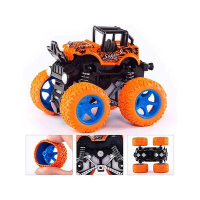 Mini Unbreakable Friction Powered Monster Car Pack of 2 - Assorted Colors