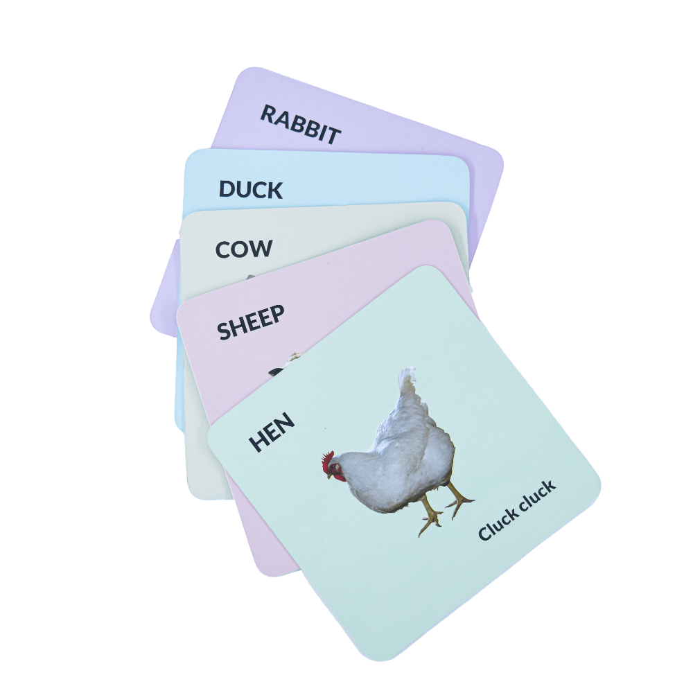 Pet Animal Cards For Babies ( 0-1 year ) For Brain Development