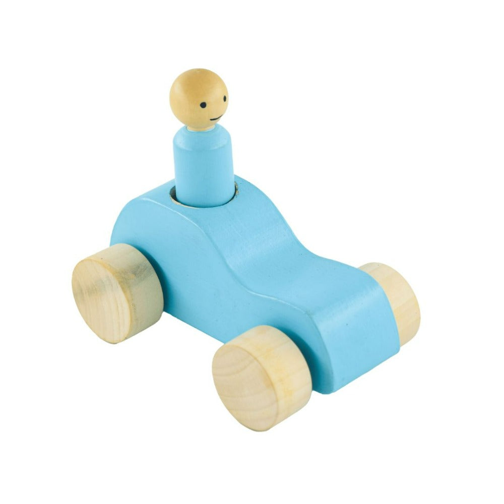 Wooden Car With Peg Doll Toy Brain Development Toys for Babies