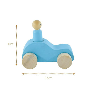 Wooden Car With Peg Doll Toy Brain Development Toys for Babies