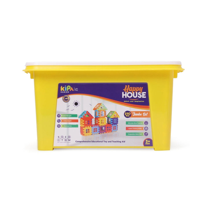 Happy House Building Block  210 Pcs. Container