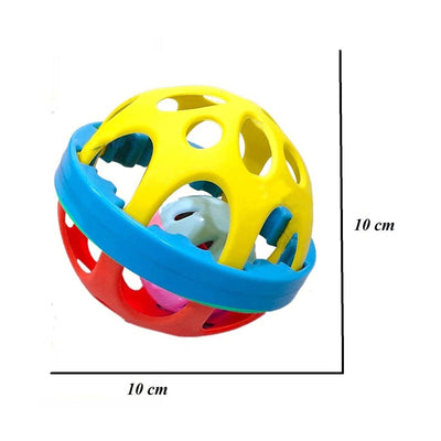 Ball Rattle for Infants (New Born Baby Toy) - Mutlicolour