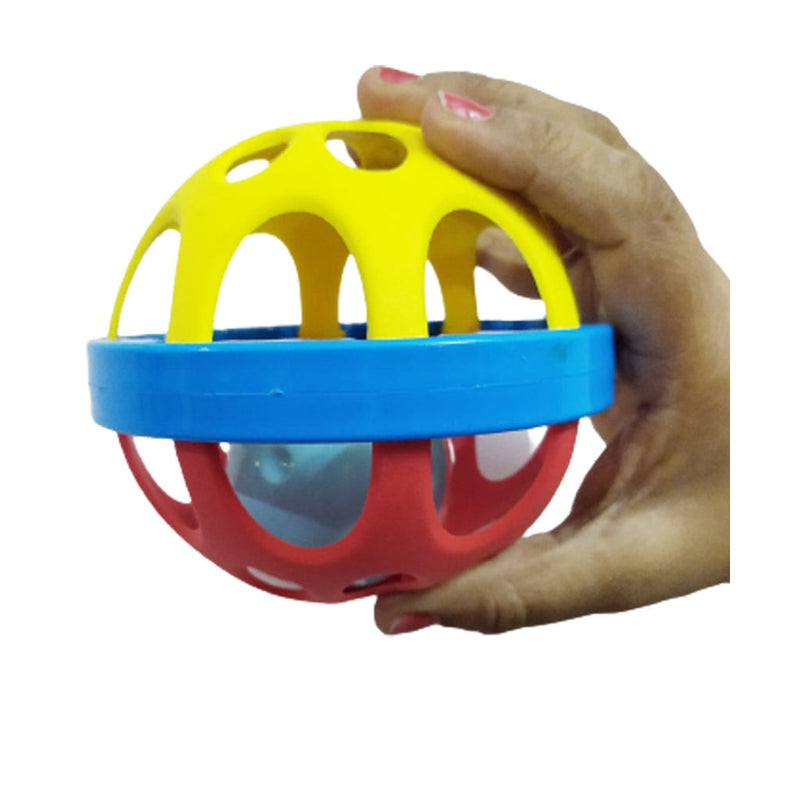 Ball Rattle for Infants (New Born Baby Toy) - Mutlicolour