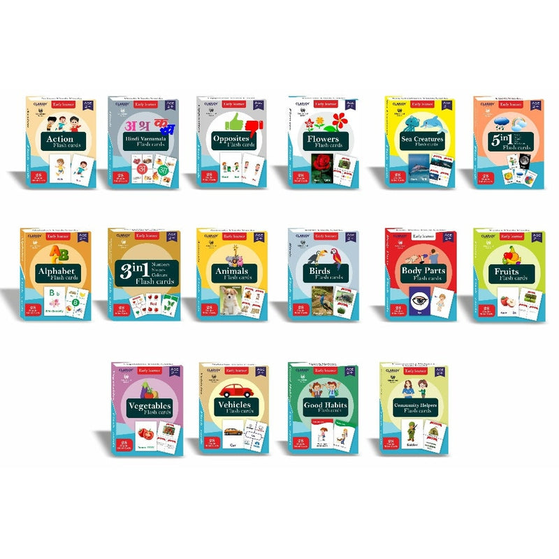 Double Sided Reusable Flash Cards (Pack of 16)