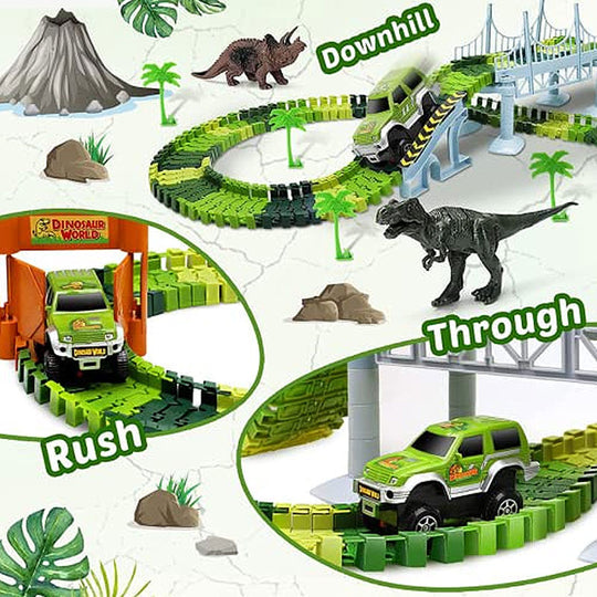 Ultimate Dinosaur 360 Track Set (142 Pieces Set)