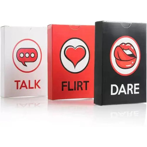 3 Games in 1 Box (Talk, Flirt, Dare) - Card Game (Grown Ups)