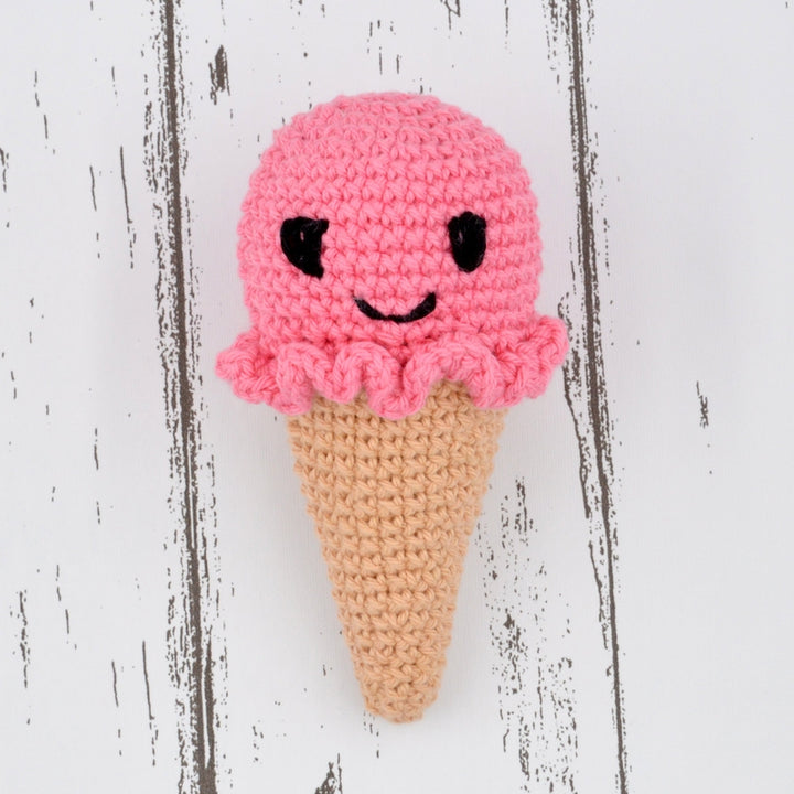 Amigurumi Ice Cream Cone - Pink (3-12 Months)