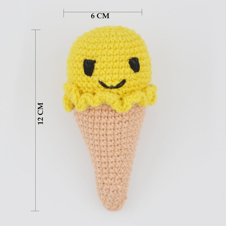 Amigurumi Ice Cream Cone - Yellow (3-12 Months)