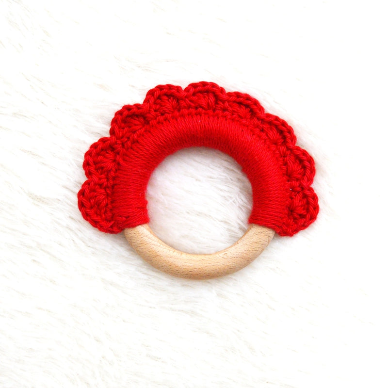 Set of 4 Teether Wooden Ring