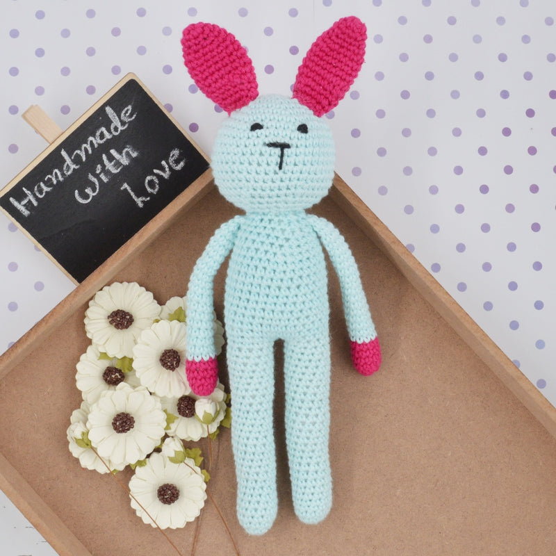 Stuff Baby Doll Crochet Soft Toys - Sky Blue