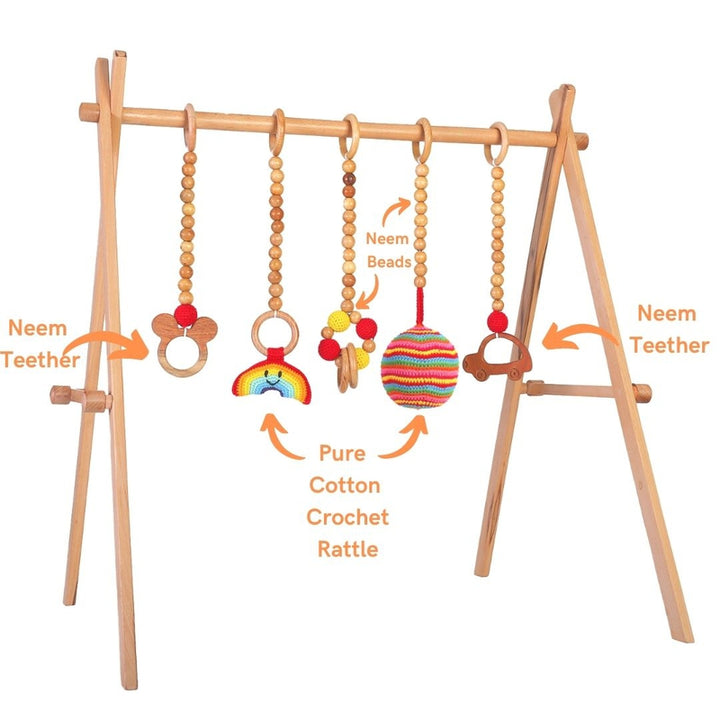 Wooden Rainbow Play Gym Rainbow (Full Set)