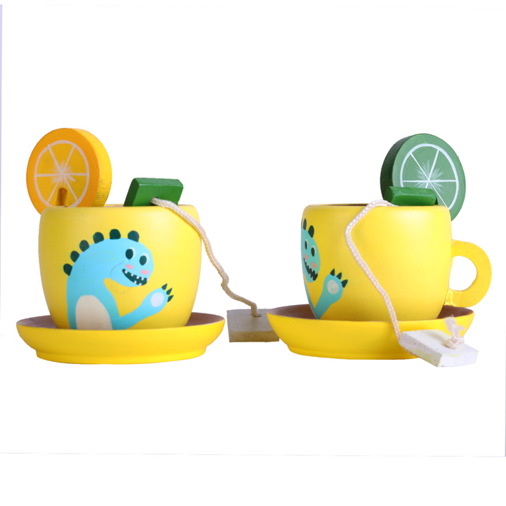 Dino Wooden Tea Party Set With Cake