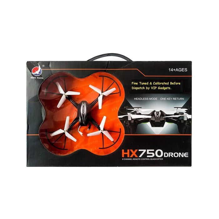 HX-750 Drone Remote Control Quadcopter/Unbreakable Blades/Without Camera for kids,black and white (Colour May Vary)