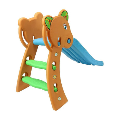 Foldable Garden Slide Toy for Kids (Orange and Blue) -Colour May Vary