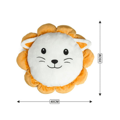 Plush Lion Soft Toys Pillow - Multicolour