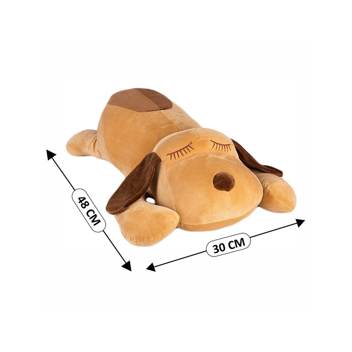 Soft Sleeping Puppy Toy Brown (Colour May Vary)