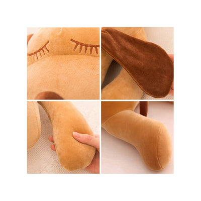 Soft Sleeping Puppy Toy Brown (Colour May Vary)