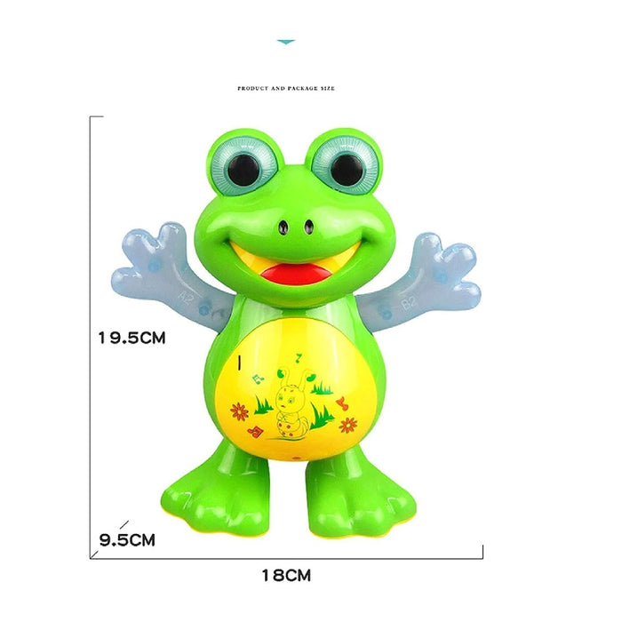 Dancing Frog With Music Flashing Lights (Green)