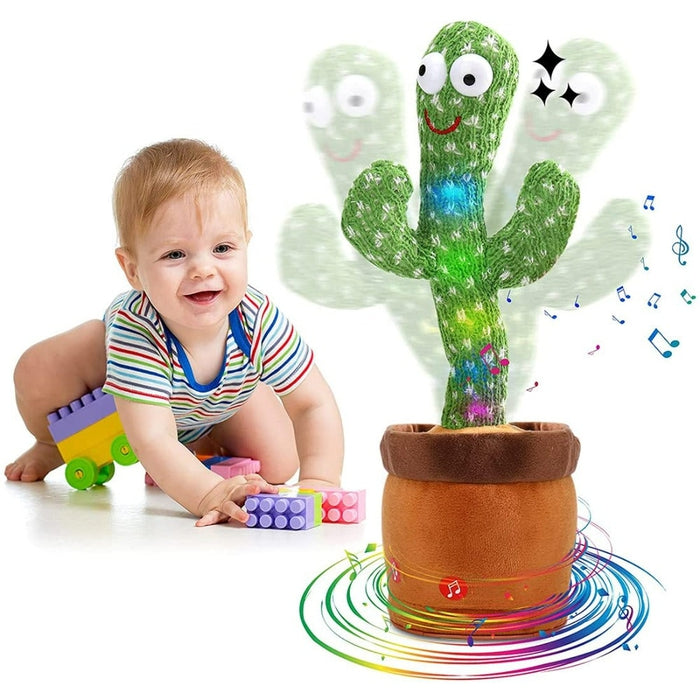 Talking Cactus Baby Toys for Kids (Green)