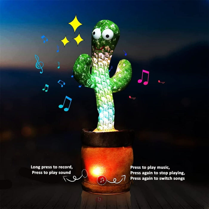 Talking Cactus Baby Toys for Kids (Green)