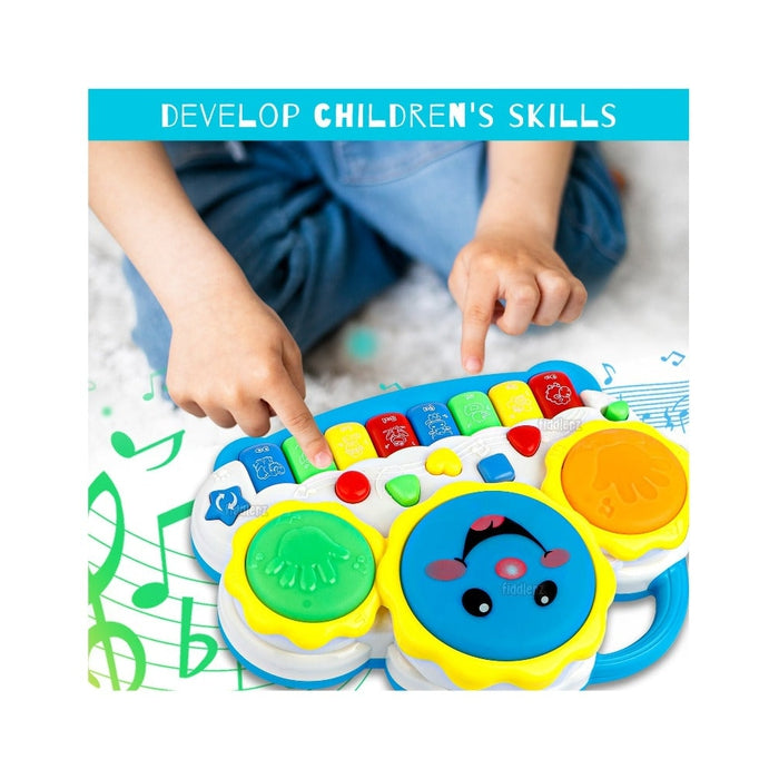 Drum Piano Musical Toy - Multicolor