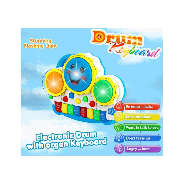 Drum Piano Musical Toy - Multicolor