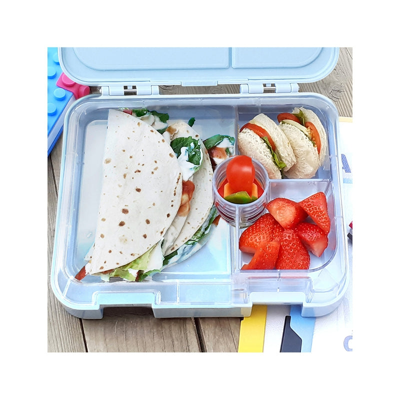 4 Compartment Bento Lunch Box - Shark Blue