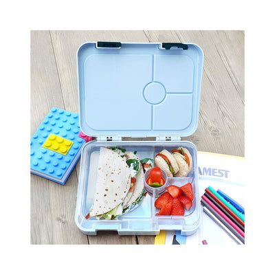 4 Compartment Bento Lunch Box - Shark Blue