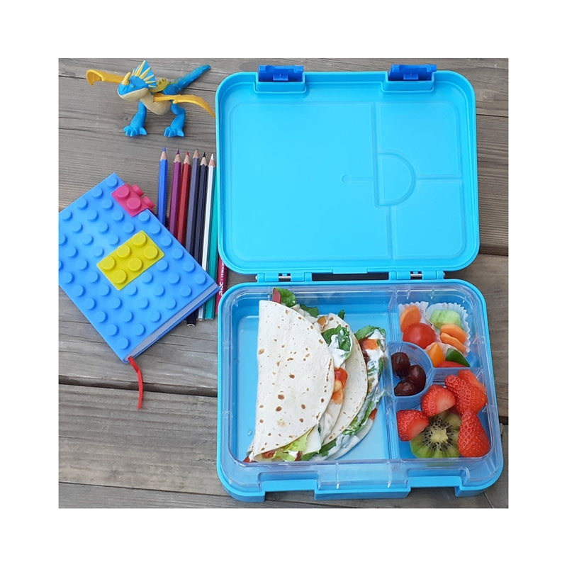 6 & 4 Convertible Bento Lunch Box - Jawsome Blue