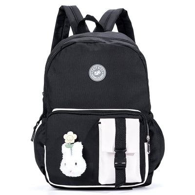 Vogue School Bag wt Bento Lunch Box - Black