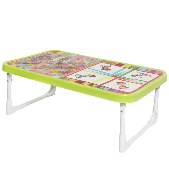Kids portable and foldable Multi-purpose  Ludo, Snakes and Ladders Study Desk ,Laptop Table, Bed Table for children