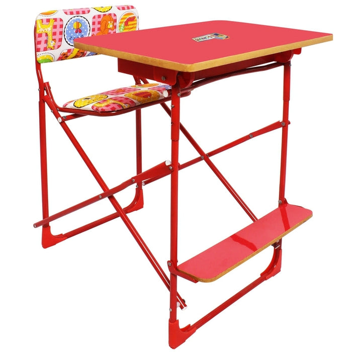 Buy Folding Study Desk with Sliding Drawer Chair (4-10 Years