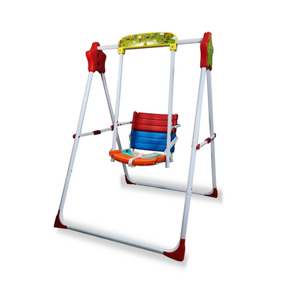 Folding and Portable Indoor Outdoor Swings with adjustable seat and Seat belt for kids