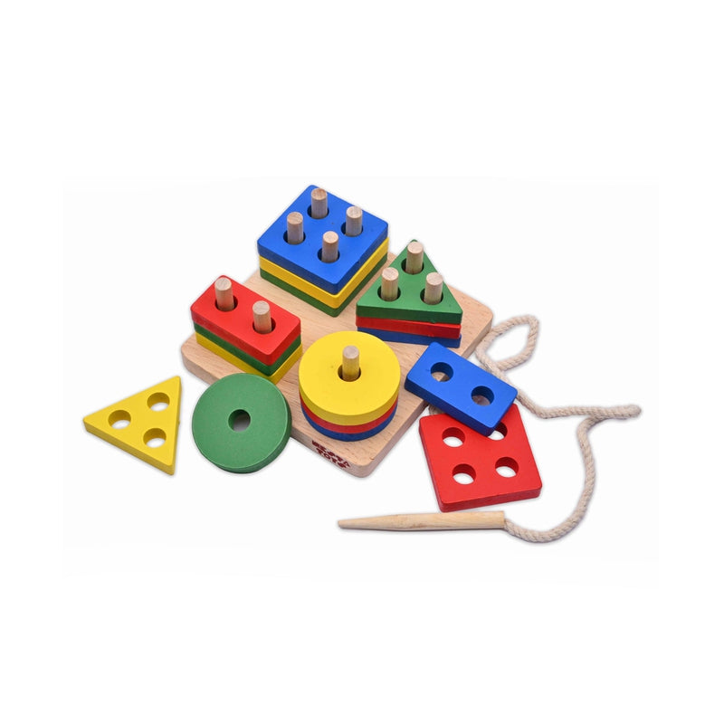 Shape Sorter | Stacker | Lacing Toy