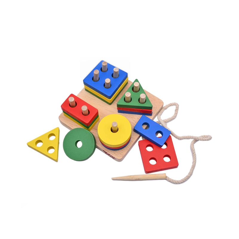 Shape Sorter | Stacker | Lacing Toy