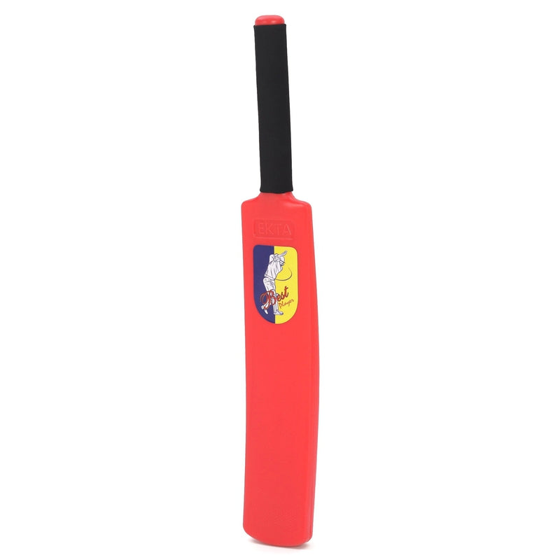 Ekta Cricket Set Junior Box (1 Bat, 1 Ball, 1 Big Wicket Base, 1 Small Wicket Base, 1 Bale & 4 Wickets)