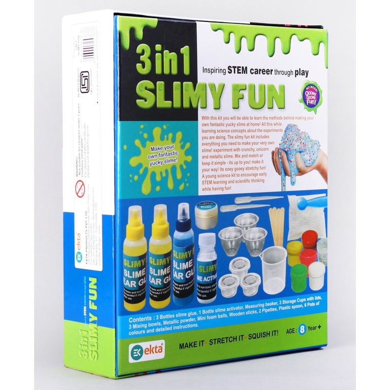 Ekta 3 in 1 Slime Making Kit (Do It Yourself Activity Kit)