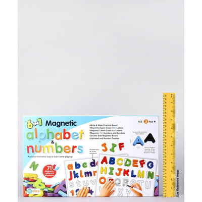 Ekta 6 in 1 Magnetic Alphabet & Numbers Game (Educational Board Game)