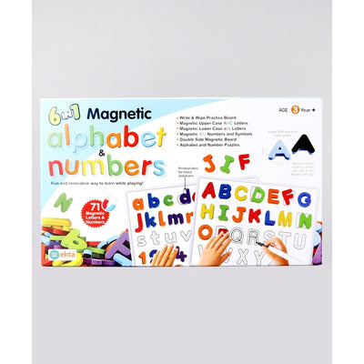 Ekta 6 in 1 Magnetic Alphabet & Numbers Game (Educational Board Game)