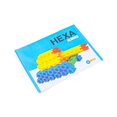 Ekta Hexa Blocks Canister Set (120 Pieces Educational Creativity Bullet Blocks)