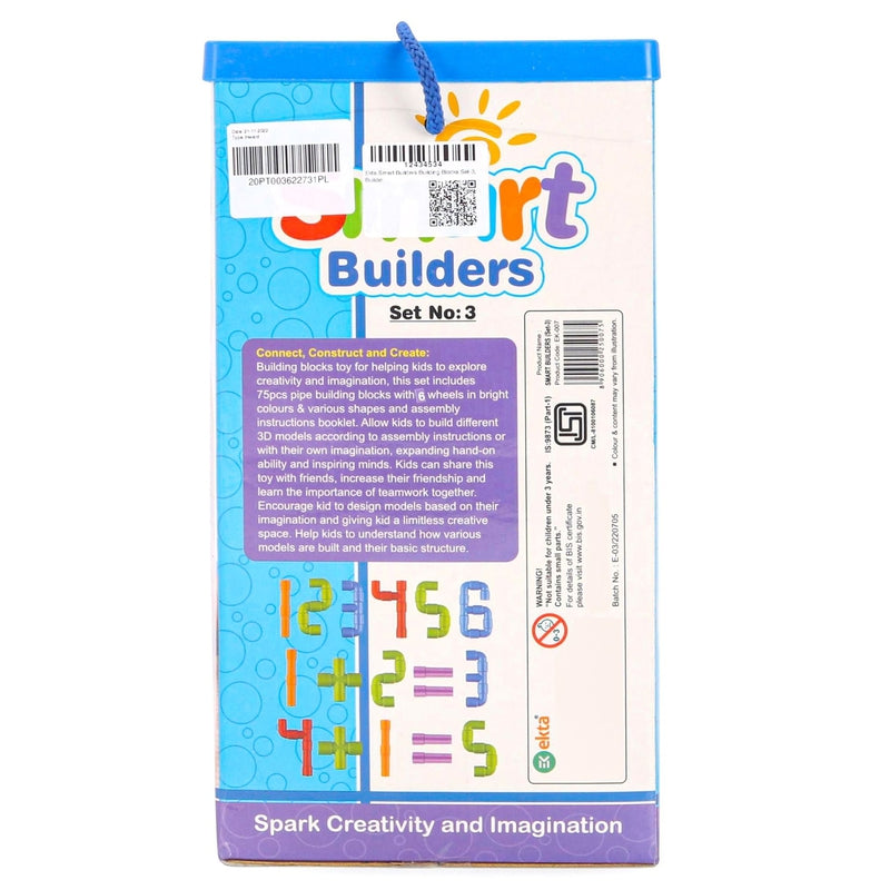 Ekta Smart Builders Building Blocks Set (50 Pieces)