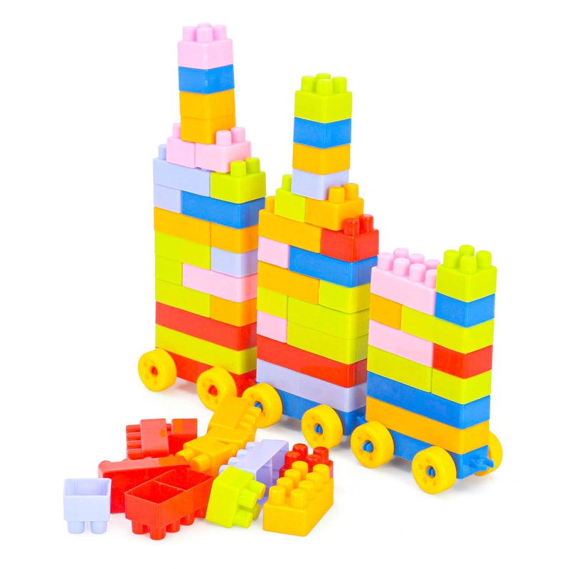 Ekta Junior Builders Building Blocks Set-1 (155 Pieces)