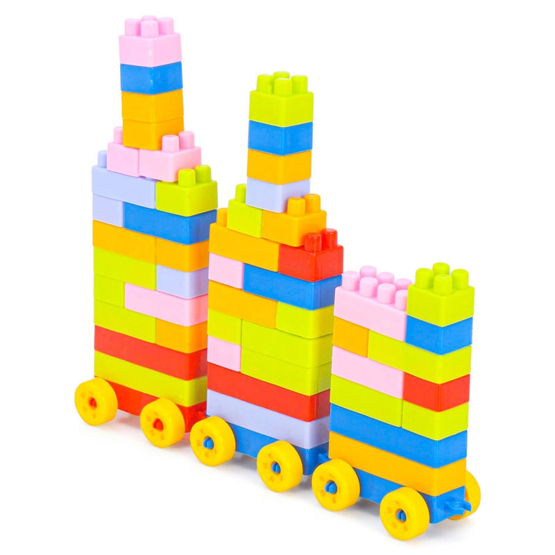 Ekta Junior Builders Building Blocks Set-1 (155 Pieces)