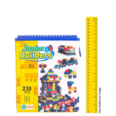 Ekta Junior Builders Building Blocks Set-3 (230 Pieces)